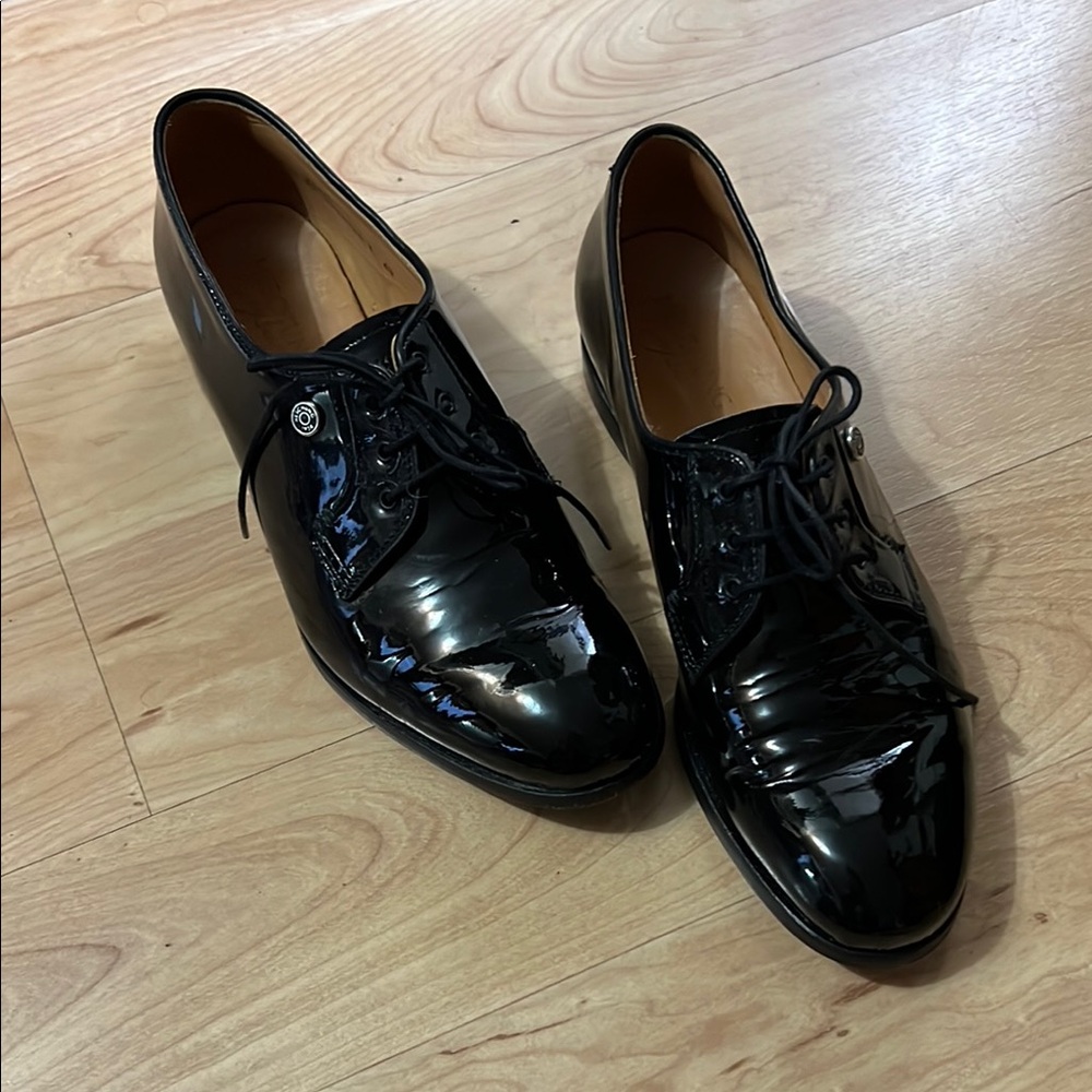 Heschung 1934 Jane Patent Leather Black lace up shoe 4.5